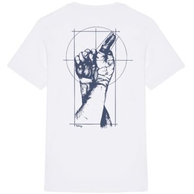 Da Vinci Hand Fist T-shirt