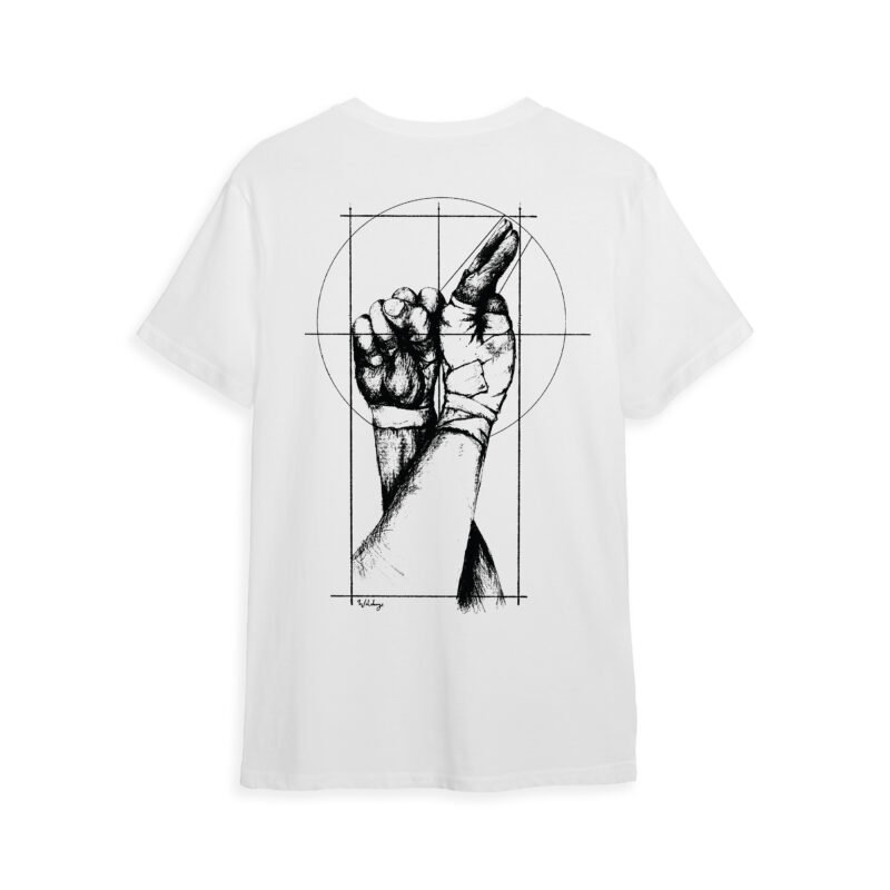Da Vinci Hand Fist T-shirt